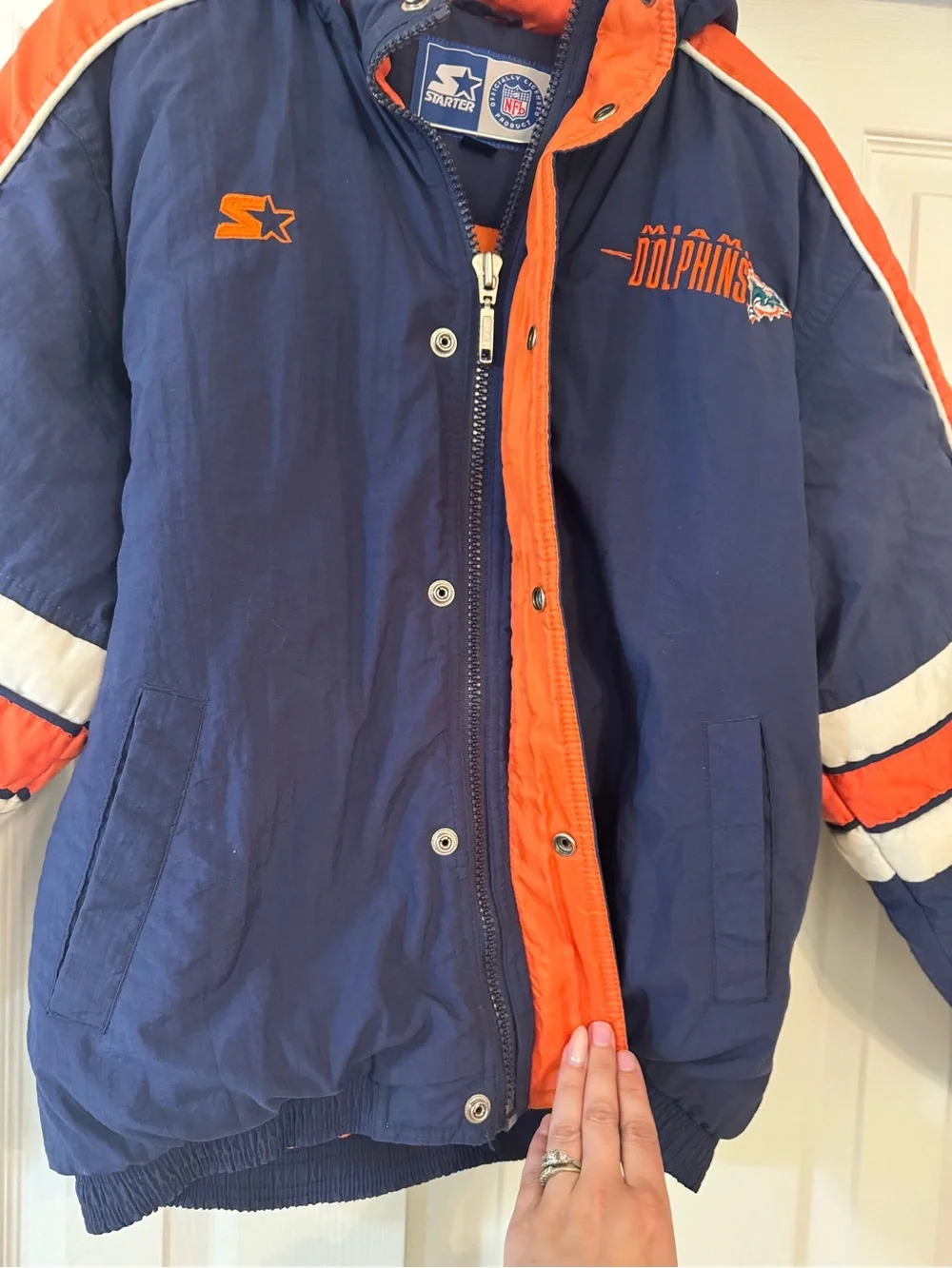 Vintage Miami Dolphins Puffer Jacket - Picture 4 of 8